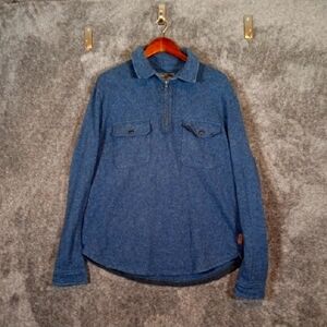 Roots Canada Sporting Goods 1/4 Zip Pullover Sweater Mens XL/TG